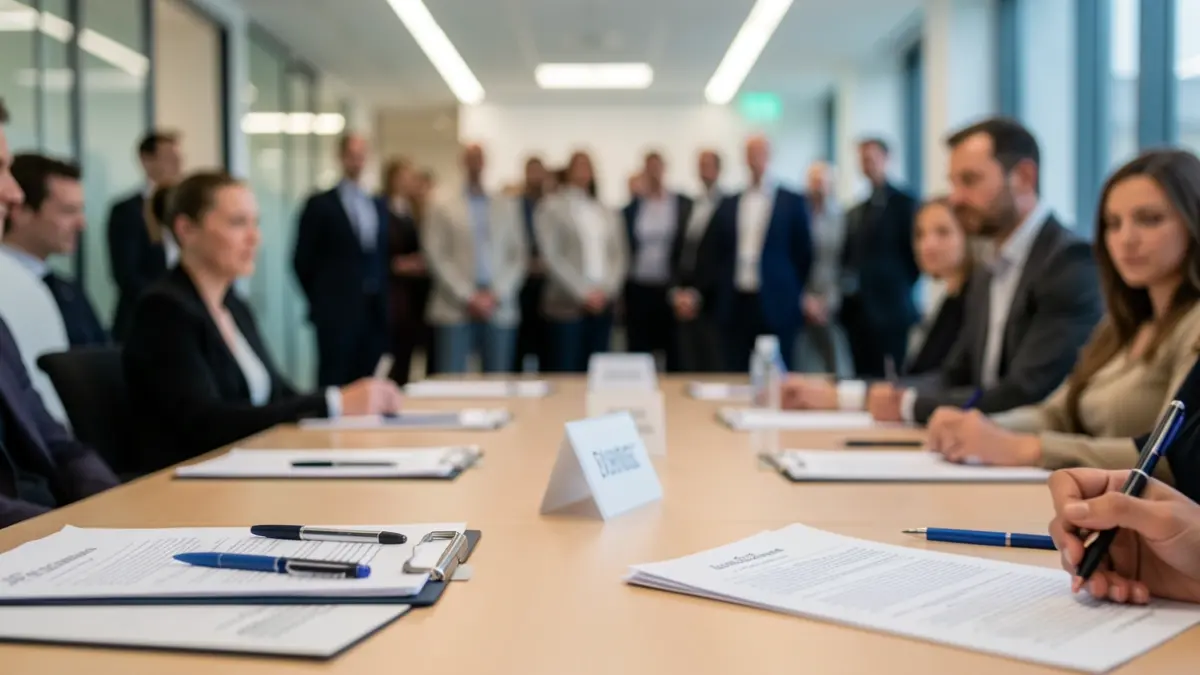 Generic image of a medical committee meeting table with documents.