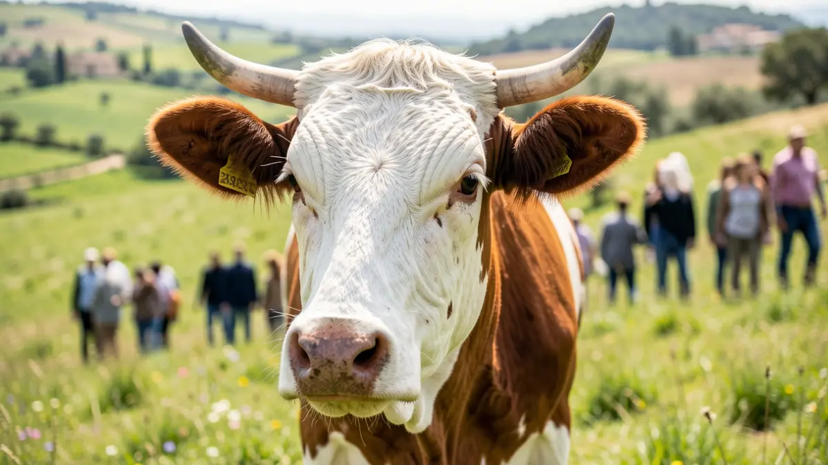 Generic image of cattle in a rural Andalusian environment.