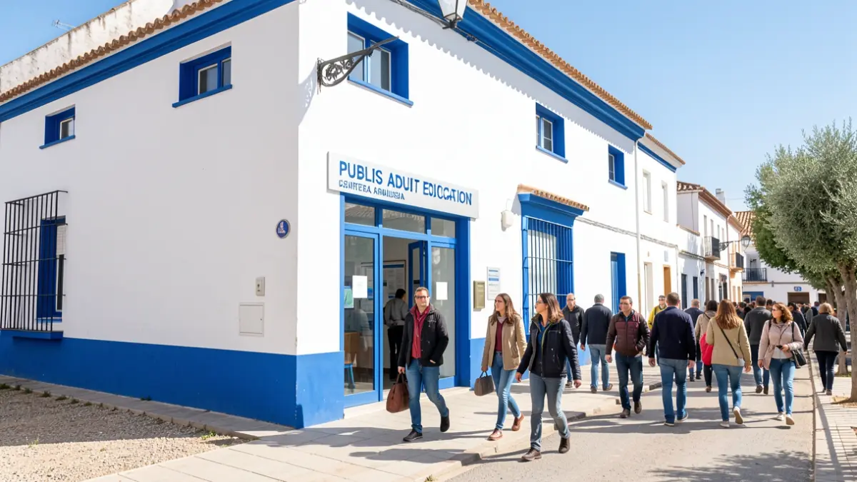 Fachada del Centro de Formación Permanente (Ceper) Almadraba en La Línea de la Concepción.