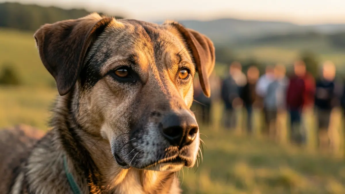 Imagen genérica de un perro de caza con el fondo difuminado.