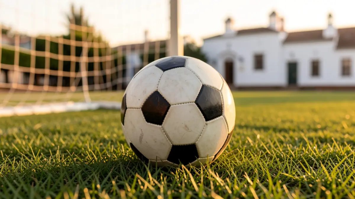 Imagen genérica de un balón de fútbol sobre césped.