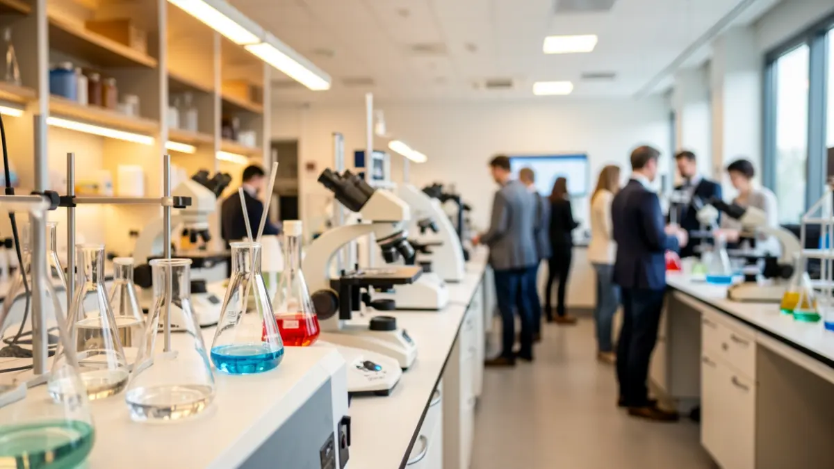 Generic image of a scientific research laboratory with advanced equipment.