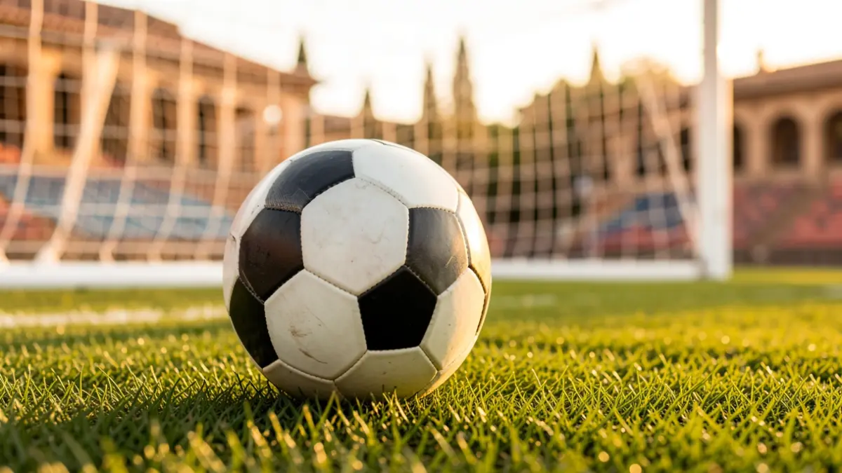 Imagen genérica de un balón de fútbol sobre césped.