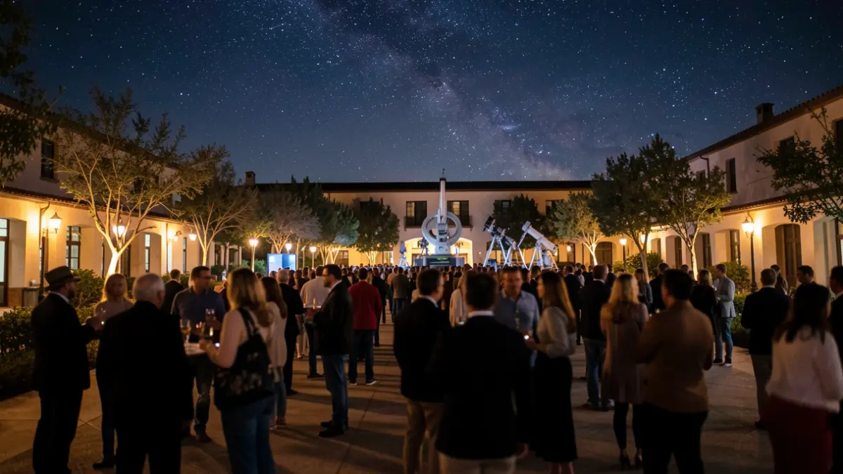 Imagen genérica de la noche de Ciencia y Música bajo las Estrellas en el Campus Alameda del Obispo.