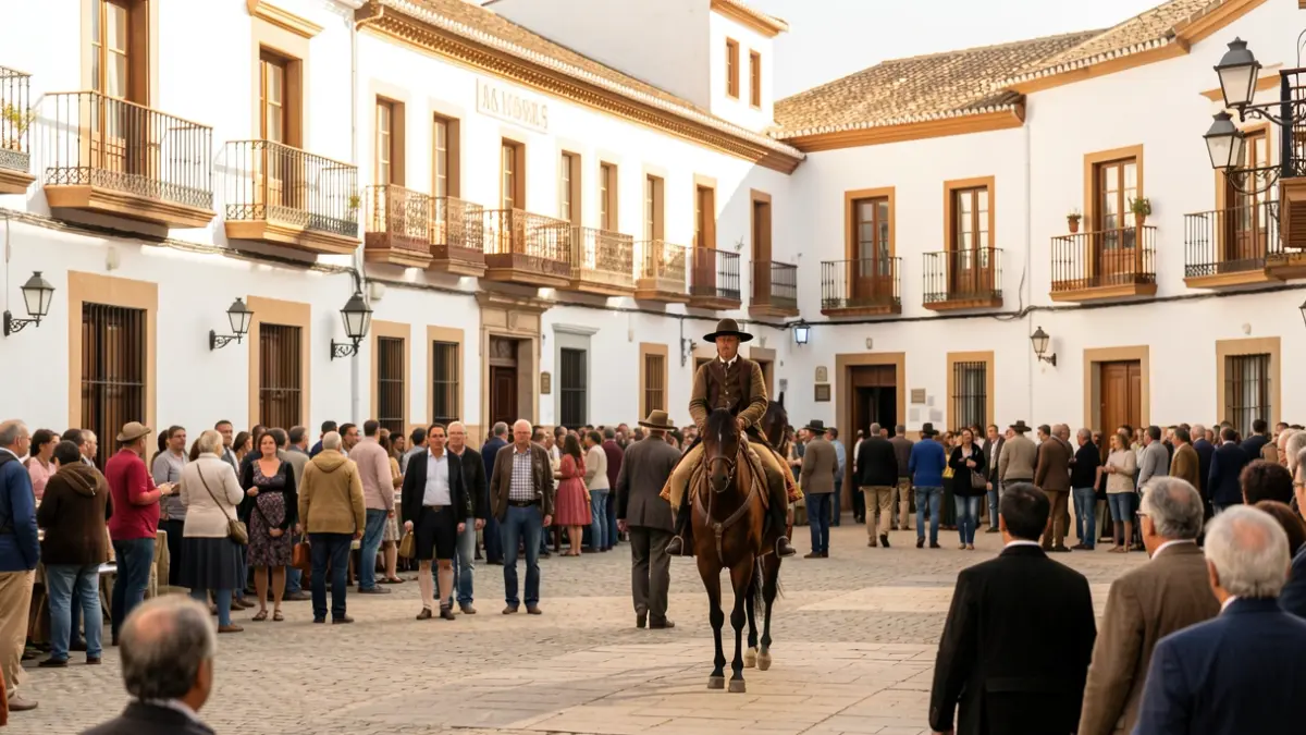 Plaza de toros of Fuengirola during the 'Fuengirola a Caballo' event.