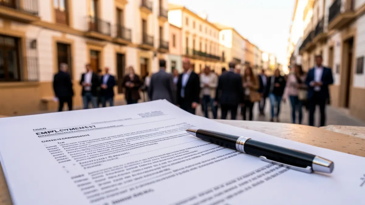 Generic image of an employment contract.