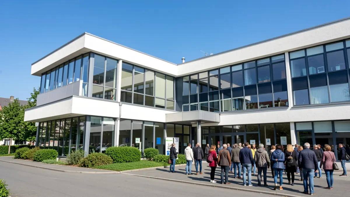 Generic image of a modern municipal building offering community services.