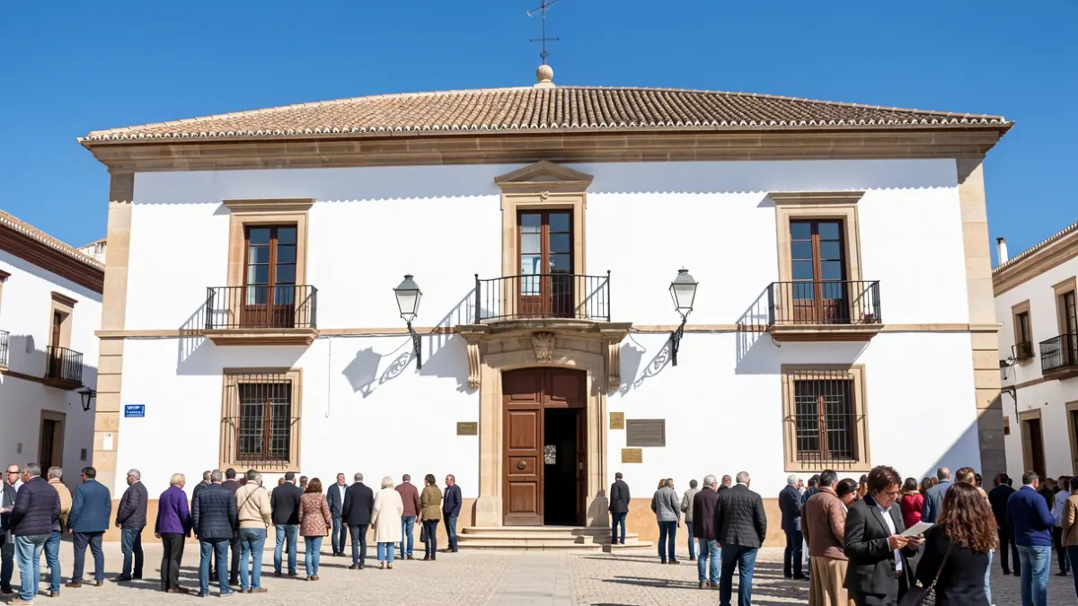 Fachada del Ayuntamiento de Hornachuelos.