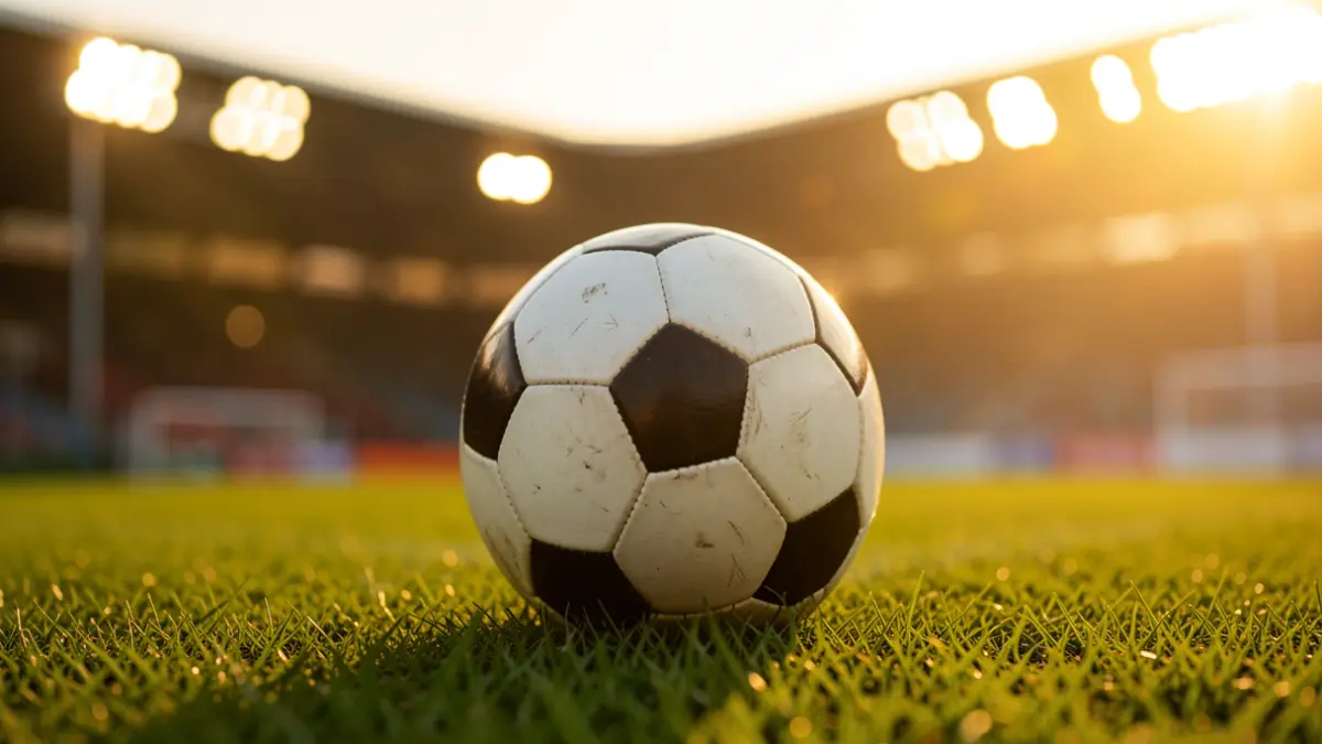Imagen genérica de un balón de fútbol sobre el césped de un campo deportivo.