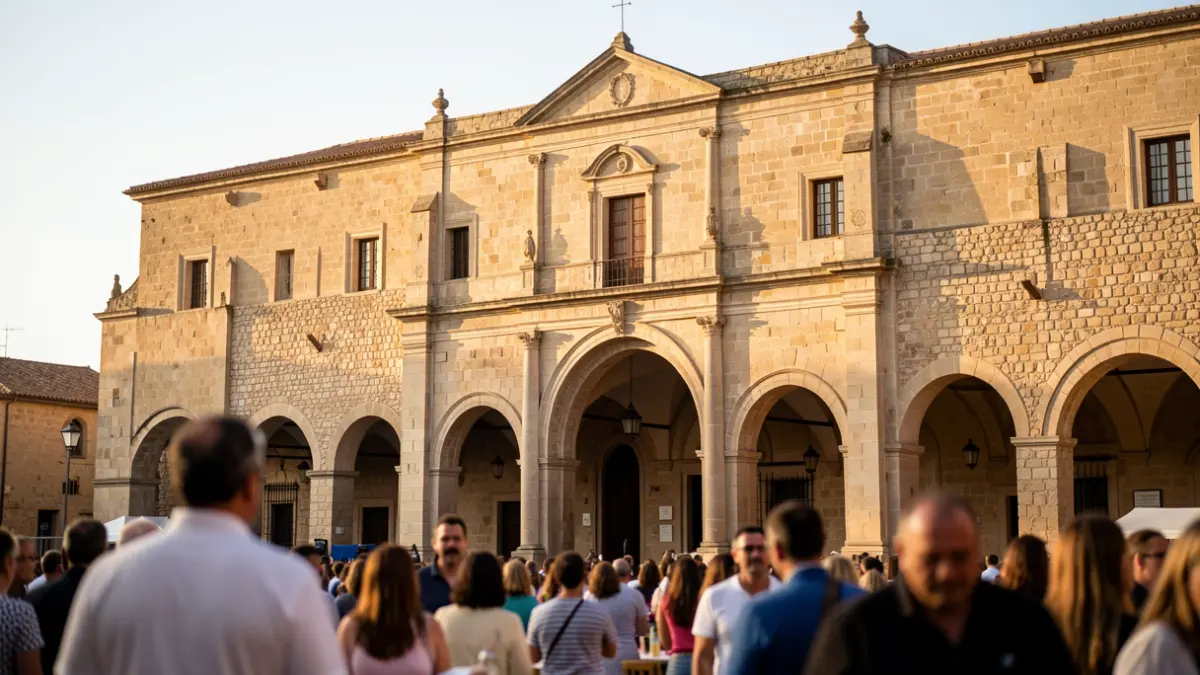 Fachada del Convento de Santo Domingo en Jaén durante un acto oficial.