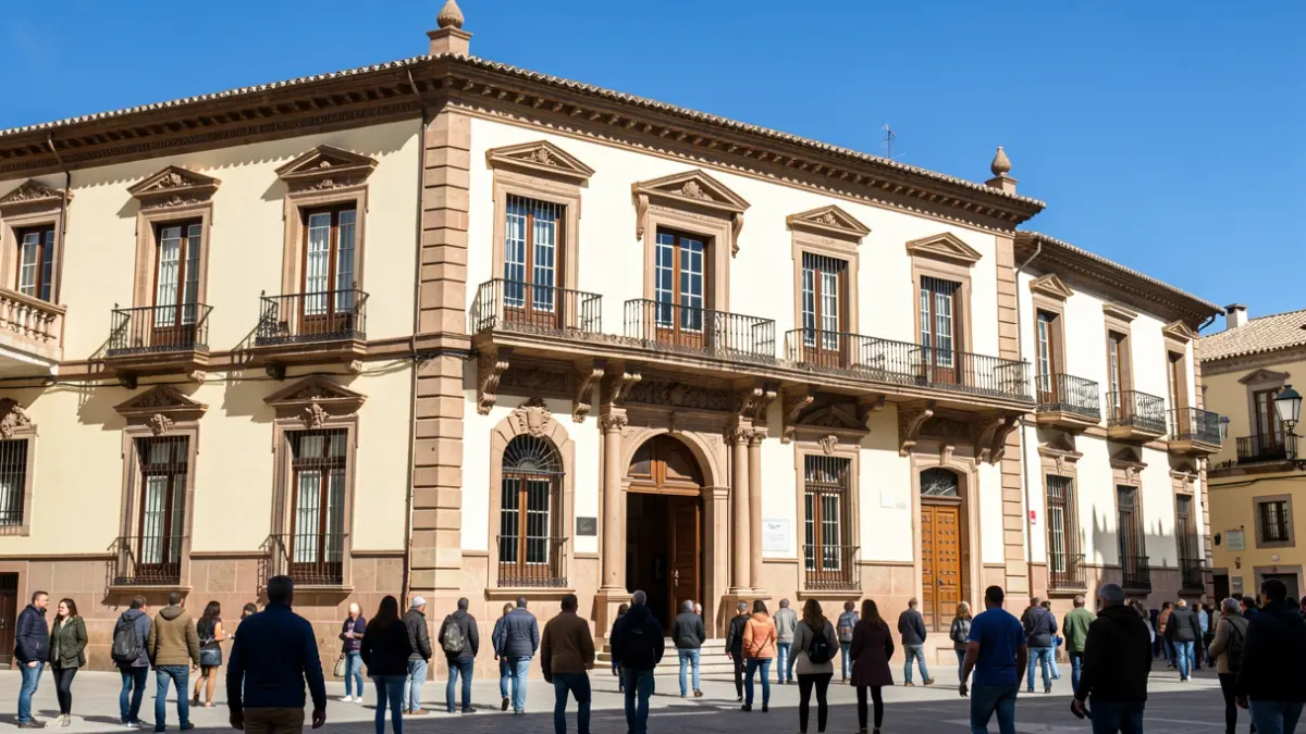 Facade of the Official School of Languages in Ronda.