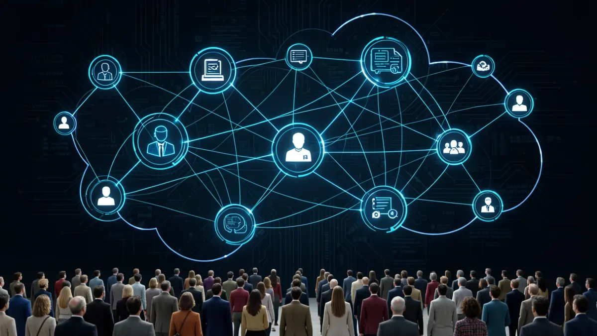 Generic image of an abstract artificial intelligence network.