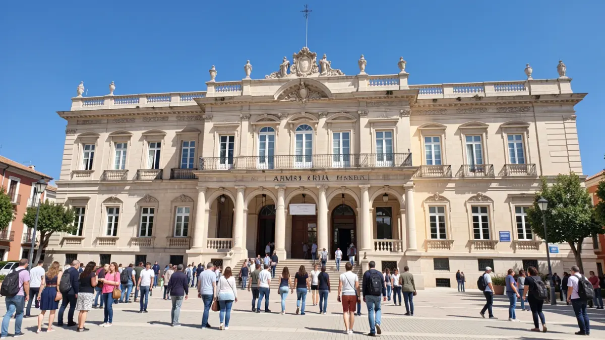 Fachada de la Universidad de Almería.