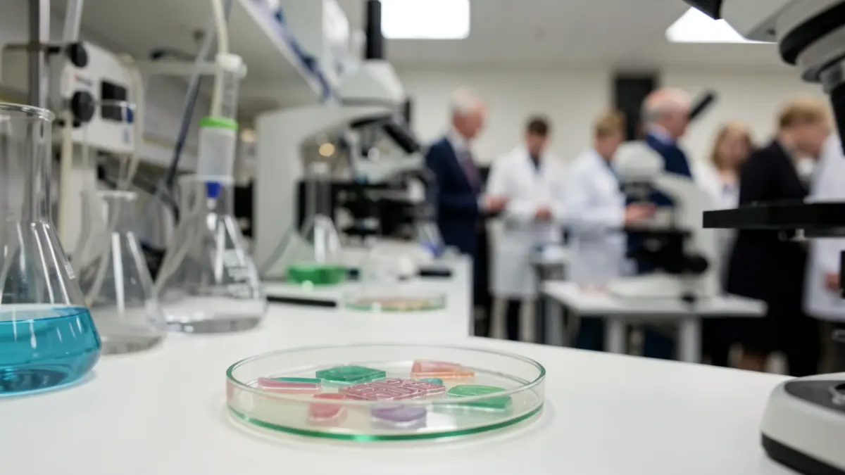 Generic image of a medical research laboratory with scientific equipment.