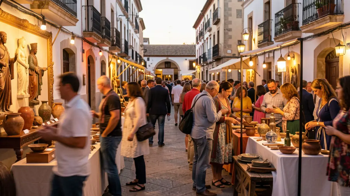 Generic image of a cultural event in Andalucía with attendees and exhibits.