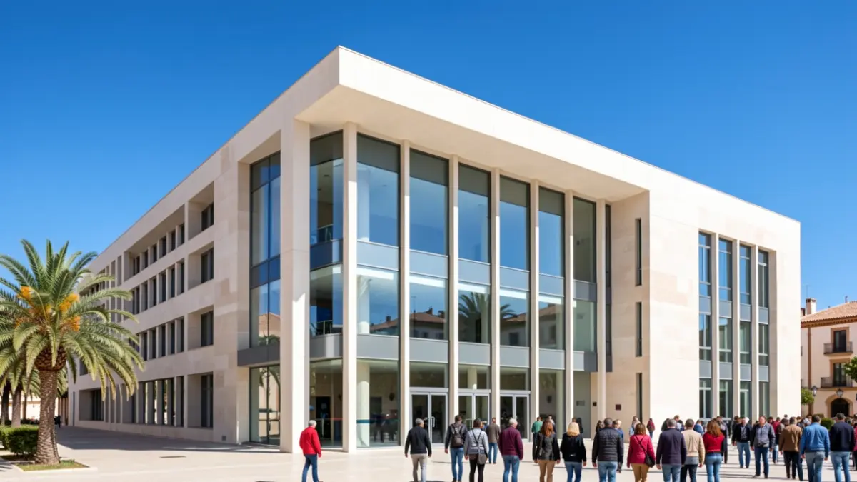 Facade of the Pablo de Olavide University in Sevilla.