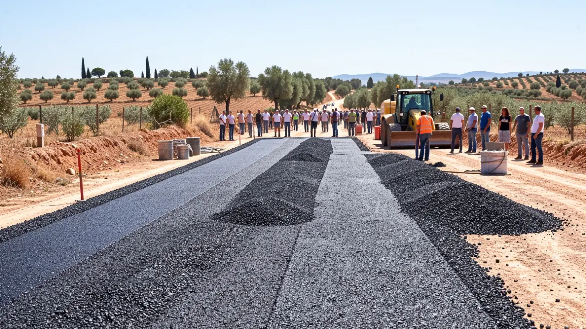 Generic image of road surface rehabilitation works.