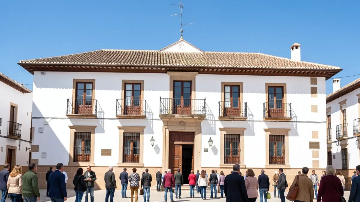 Facade of a traditional Andalusian town hall.