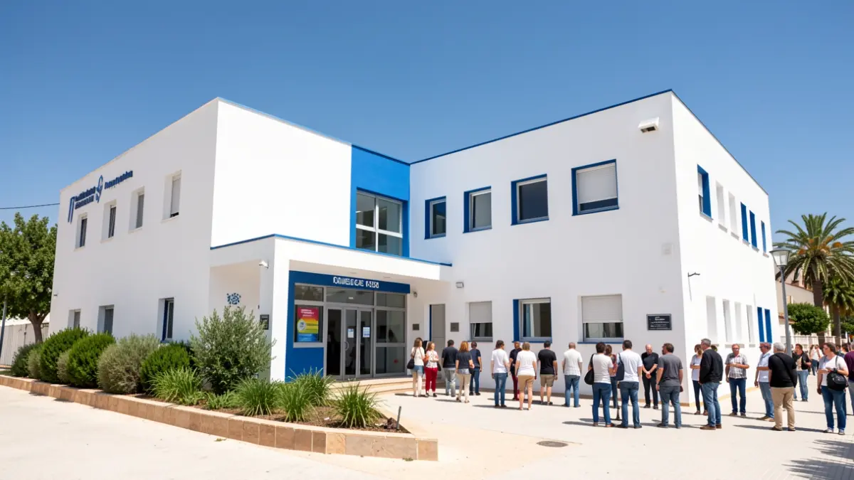 Generic image of the exterior of a municipal social center in Andalusia.