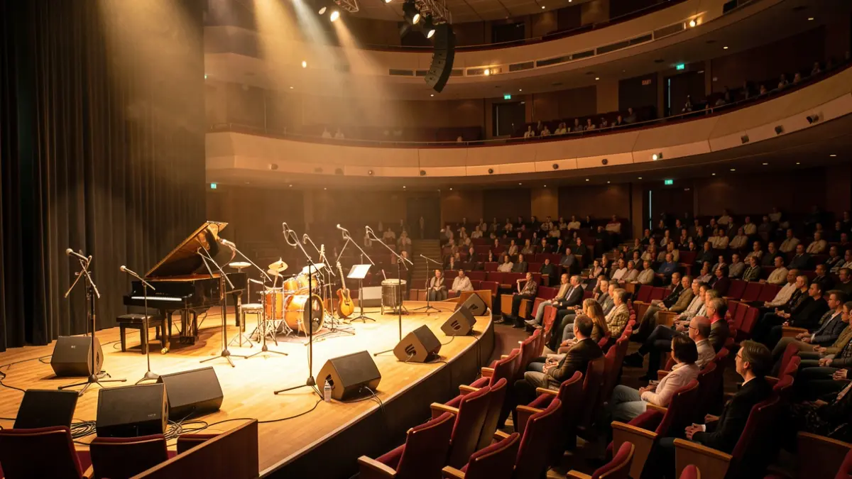 Generic image of an auditorium interior with a stage.