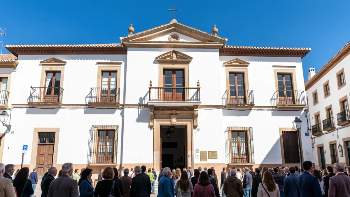 Generic image of the facade of an Andalusian town hall.