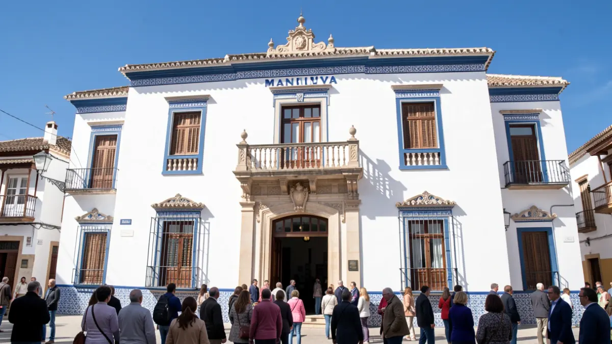 Facade of the Manilva Town Hall.
