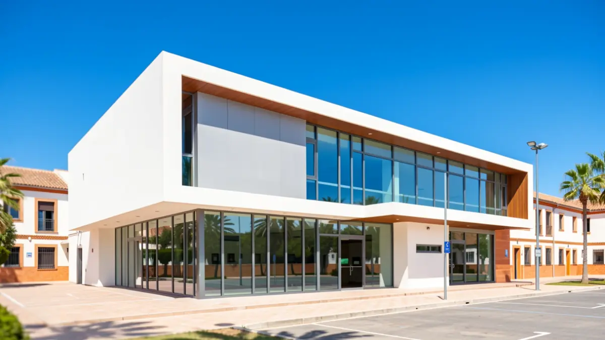 Image of the new sports facilities at CEIP Las Mimbres in Maracena.