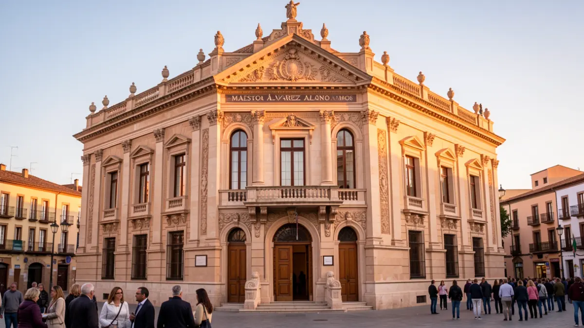 Facade of the Municipal Theater Maestro Álvarez Alonso in Martos.