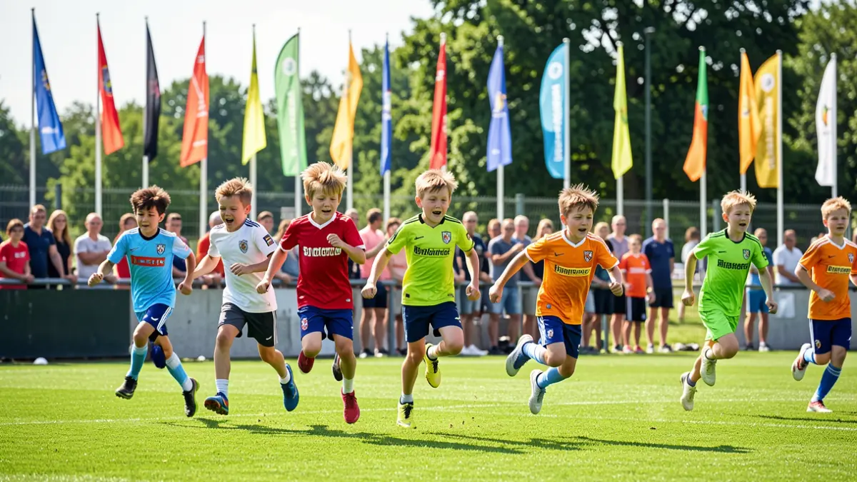 Imagen genérica de niños participando en actividades deportivas al aire libre.
