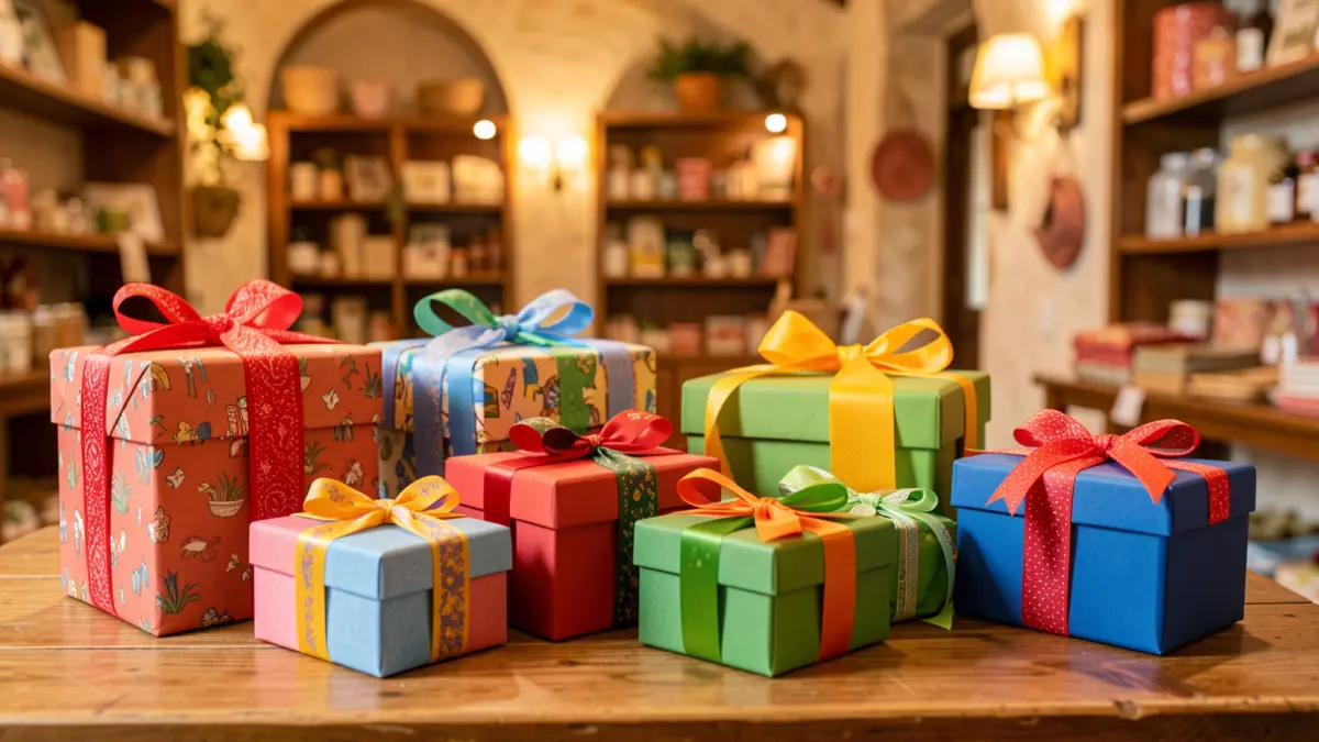 Imagen genérica de regalos y artículos de decoración en una tienda.