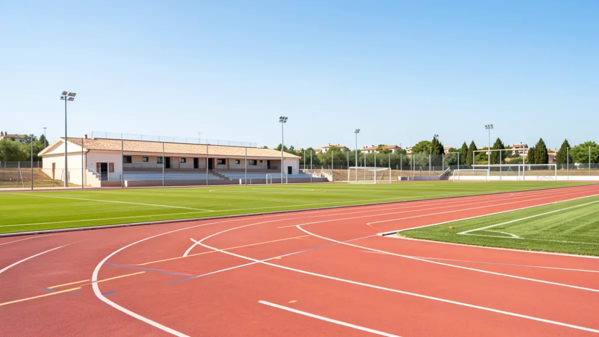 Athletics tracks and shooting range at the Sports City of La Línea de la Concepción.