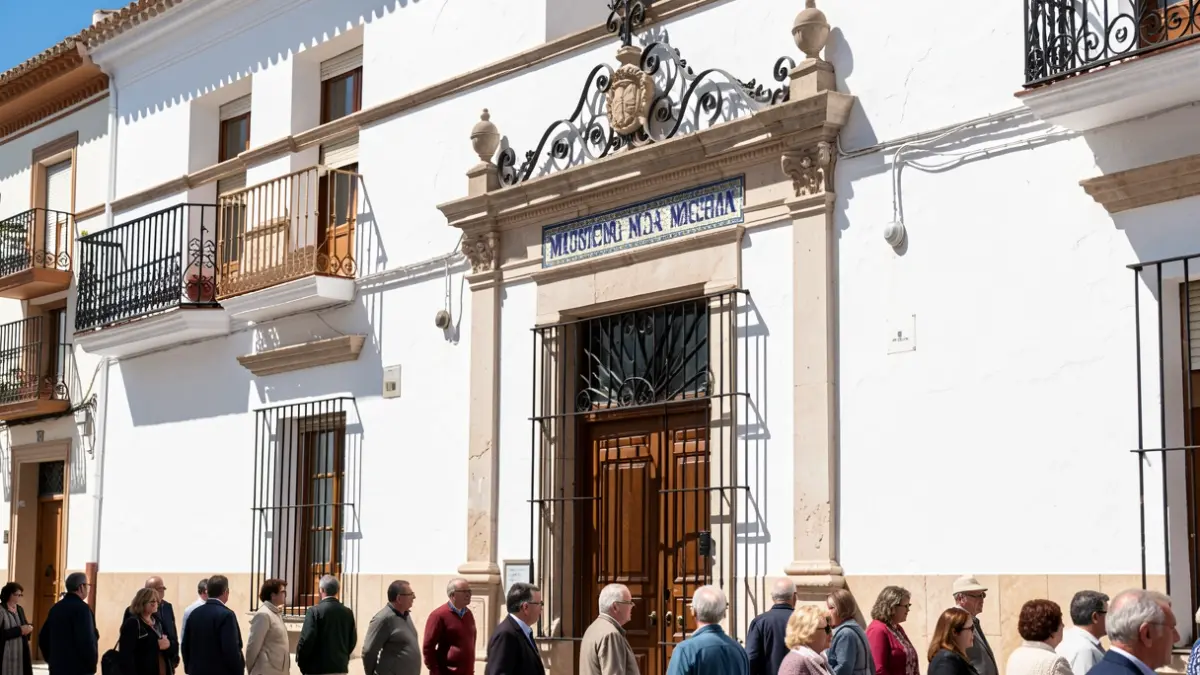Facade of the 'Casa de las Cadenas' Municipal Historical Museum in Villa del Río.