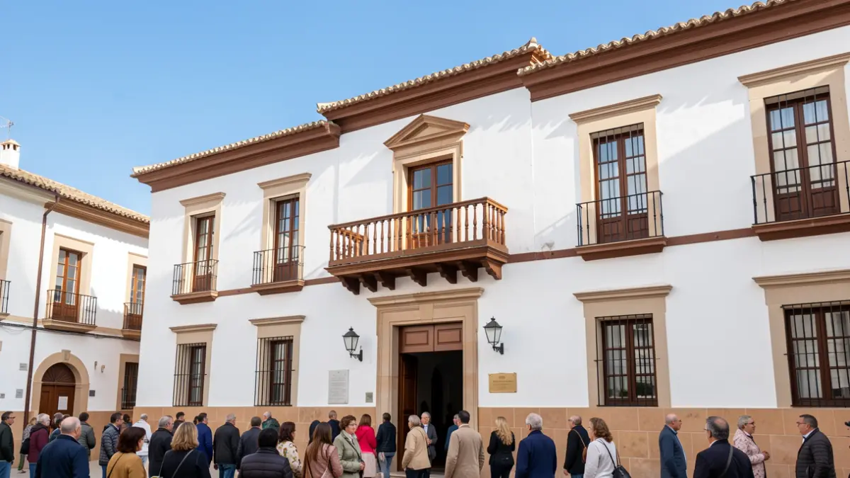 Fachada del Ayuntamiento de Cañete la Real.