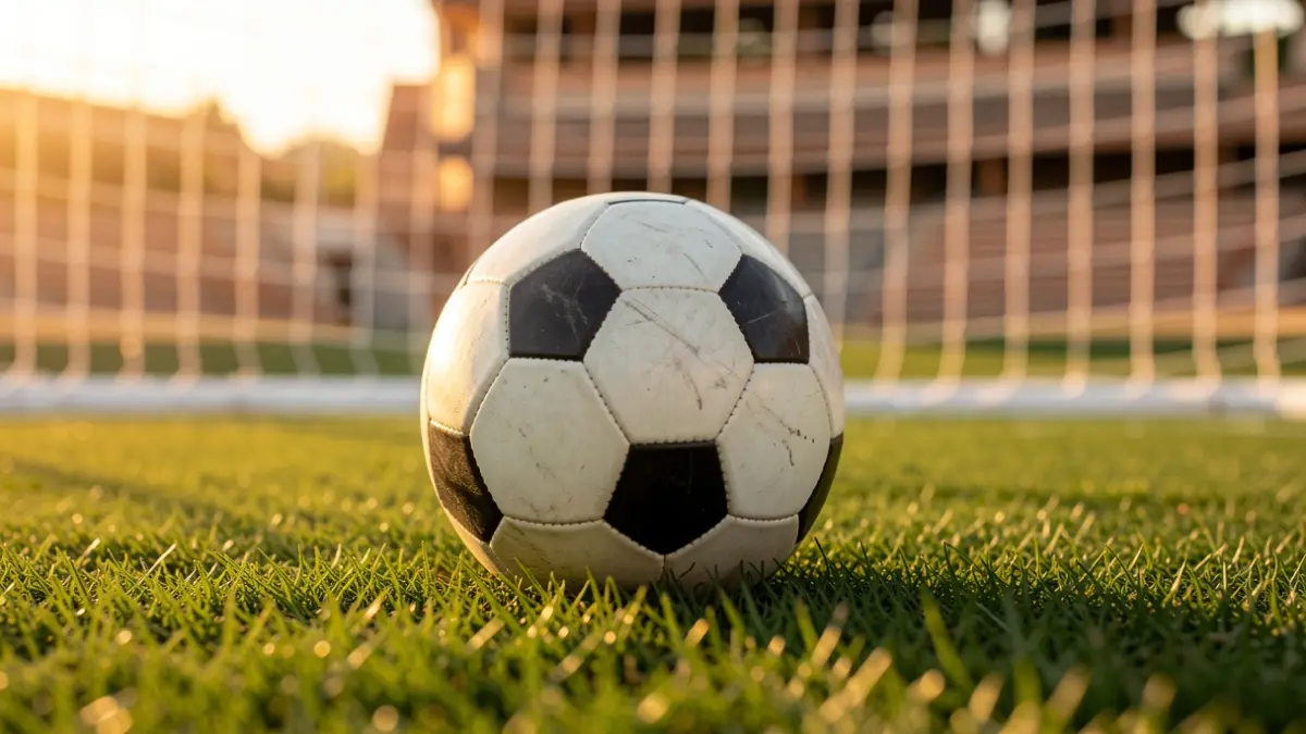 Imagen genérica de un balón de fútbol sobre el césped.