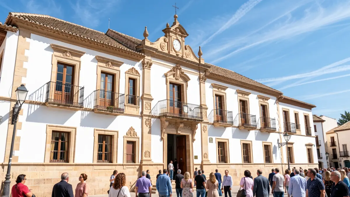 Fachada del Ayuntamiento de Priego de Córdoba.
