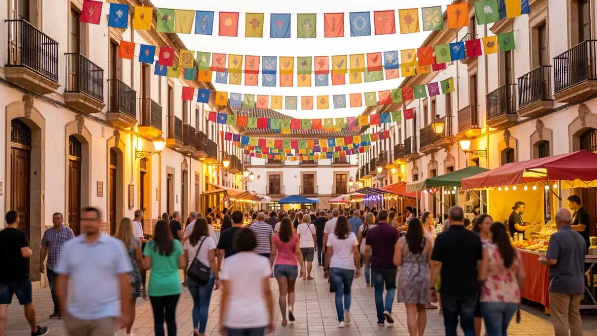 Imagen genérica de una celebración popular en San Fernando con música y gastronomía.