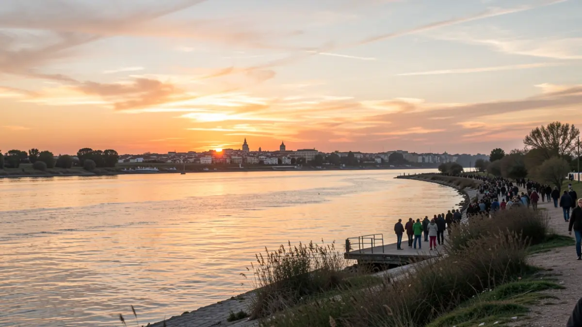Imagen genérica del estuario del río Guadalquivir al atardecer.