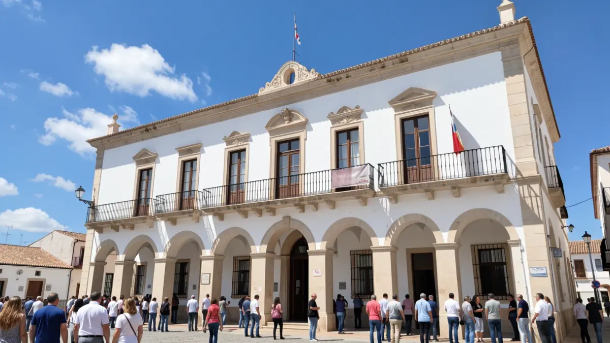 Fachada del Ayuntamiento de Sanlúcar de Barrameda.