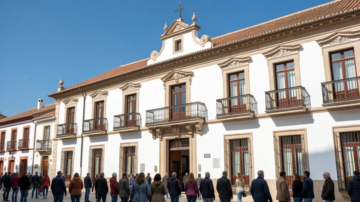 Fachada del Ayuntamiento de Sanlúcar de Barrameda.