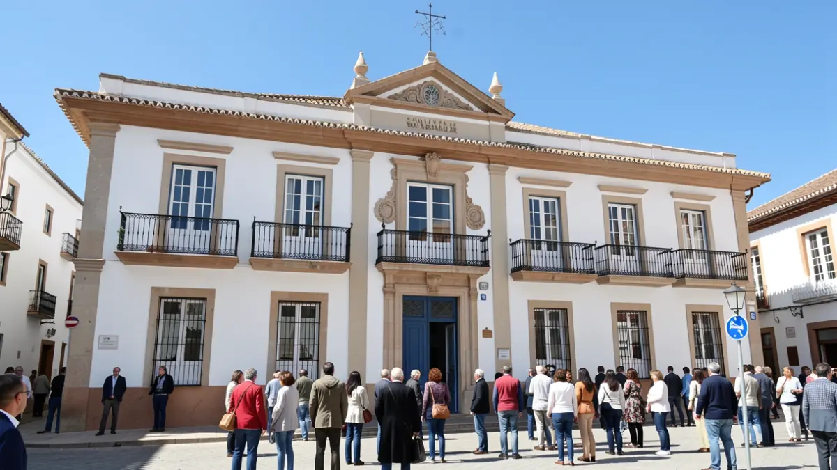 Fachada del Ayuntamiento de Sanlúcar de Barrameda.