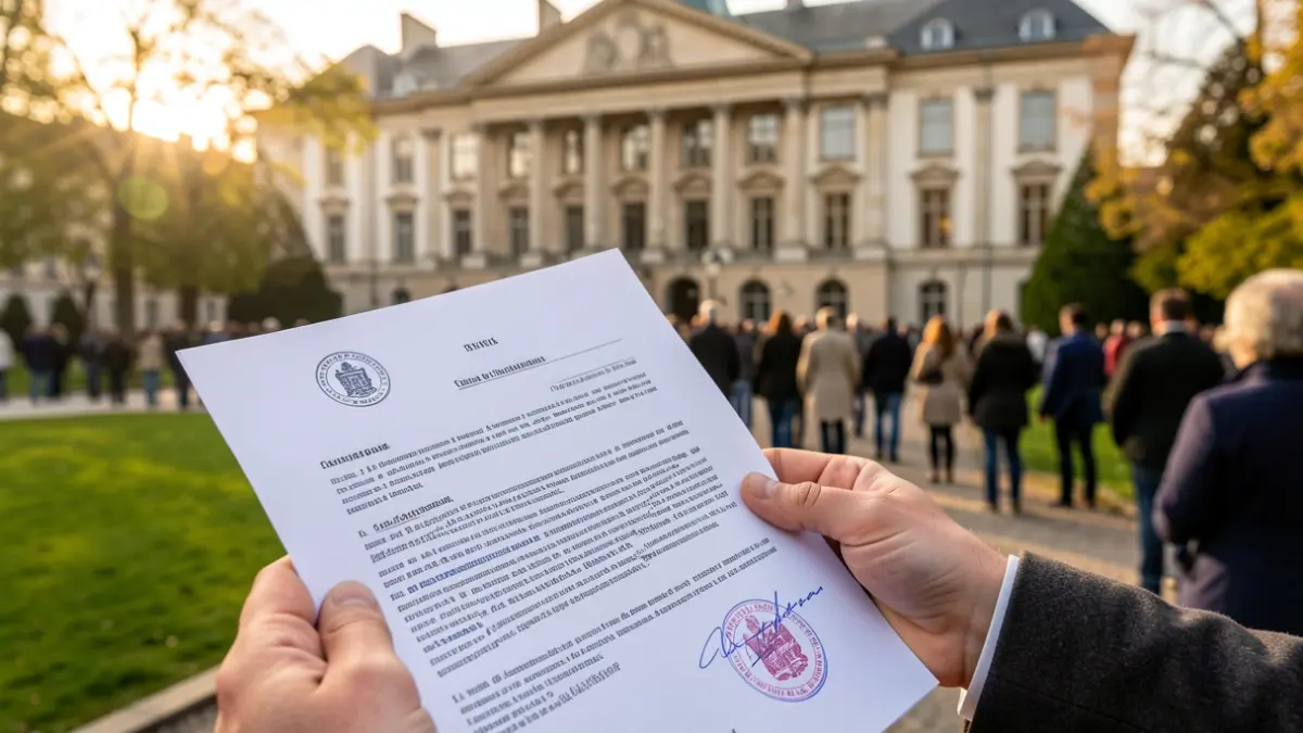 Generic image of an official document with seals.