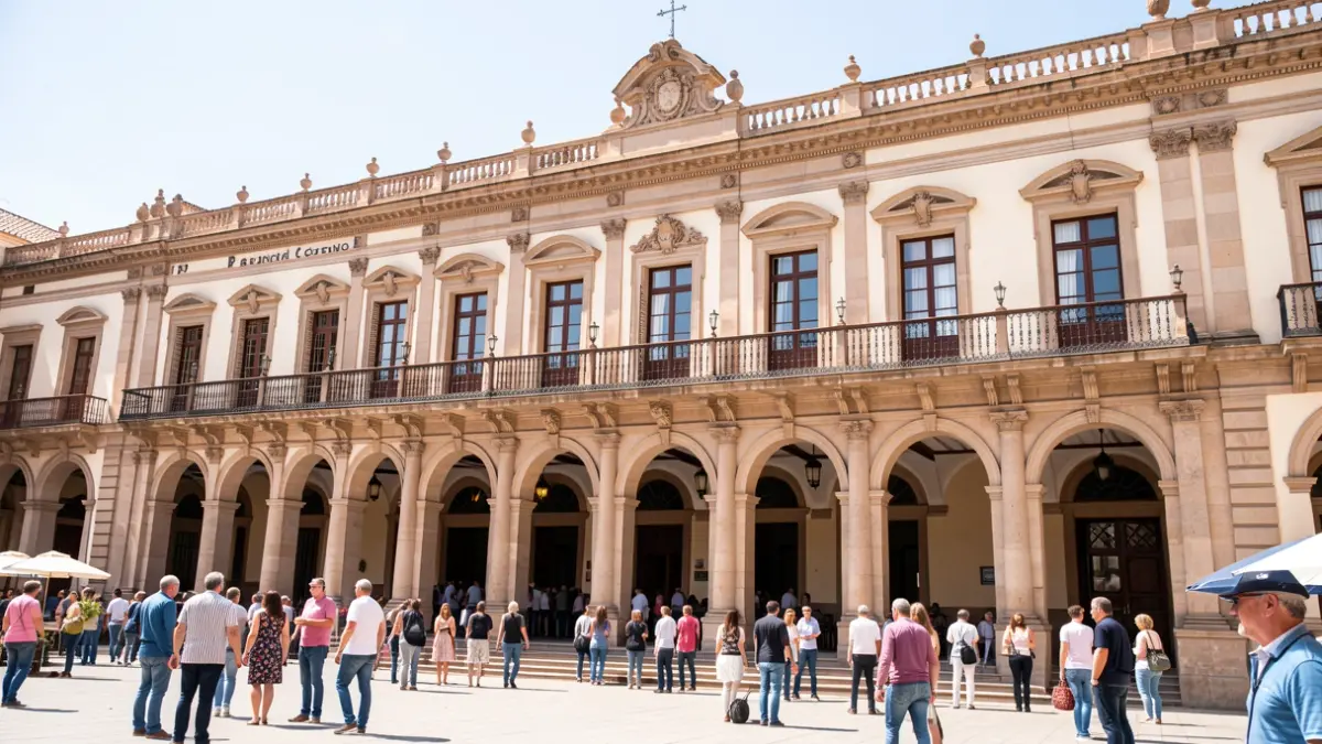 Facade of the Palacio de la Merced, headquarters of the Provincial Council of Córdoba.