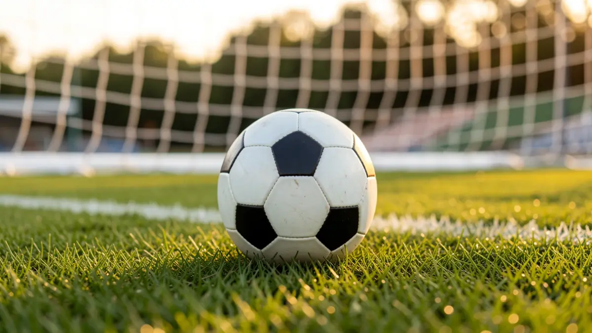 Imagen genérica de un balón de fútbol sobre césped.