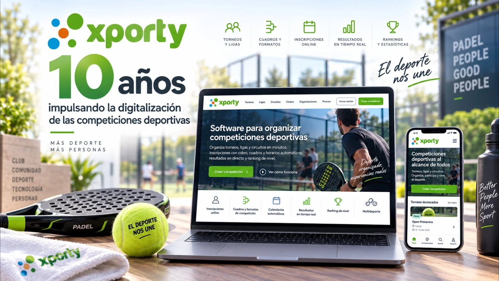Xporty cumple 10 años impulsando la digitalización de las competiciones deportivas