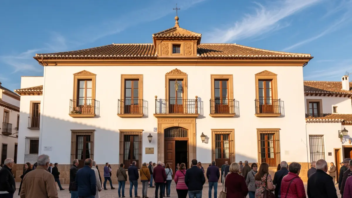 Facade of the Casa de la Cultura in Espiel.