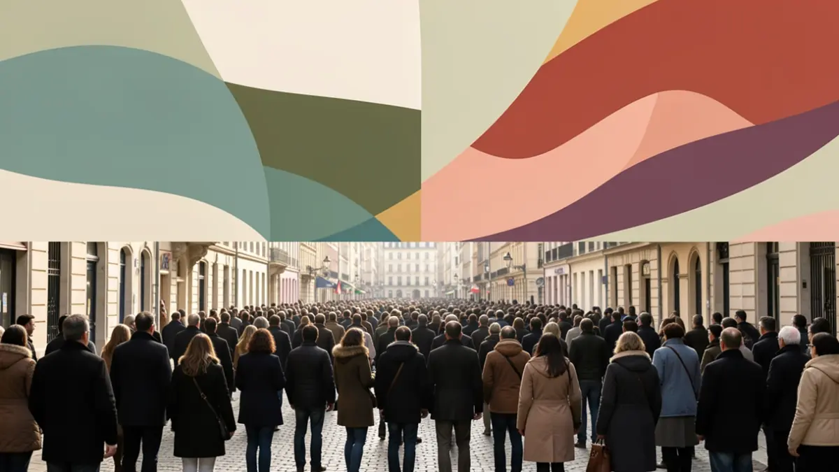 Generic image of a film festival poster with abstract motifs.