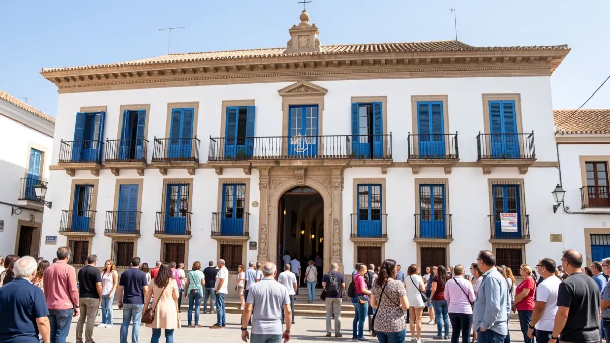 Facade of the Town Hall of Bailén.