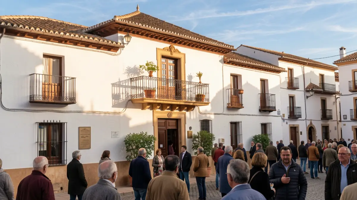 Fachada del Ayuntamiento de Cañete de las Torres.
