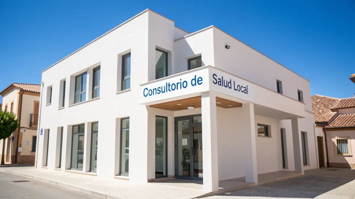 Facade of a local health center in Casariche.