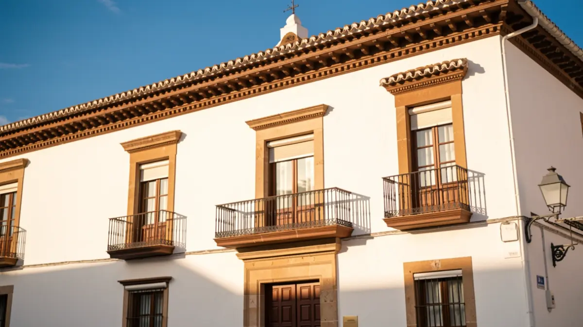 Fachada del Ayuntamiento de Conquista.